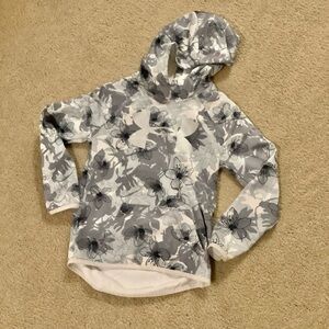 Under Armour Kids Floral Hoodie Sweatshirt Youth Small Graphic